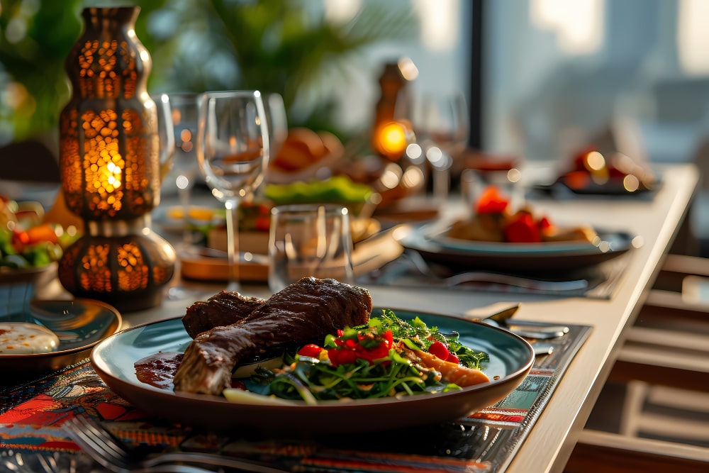 غذای رستوران عربی